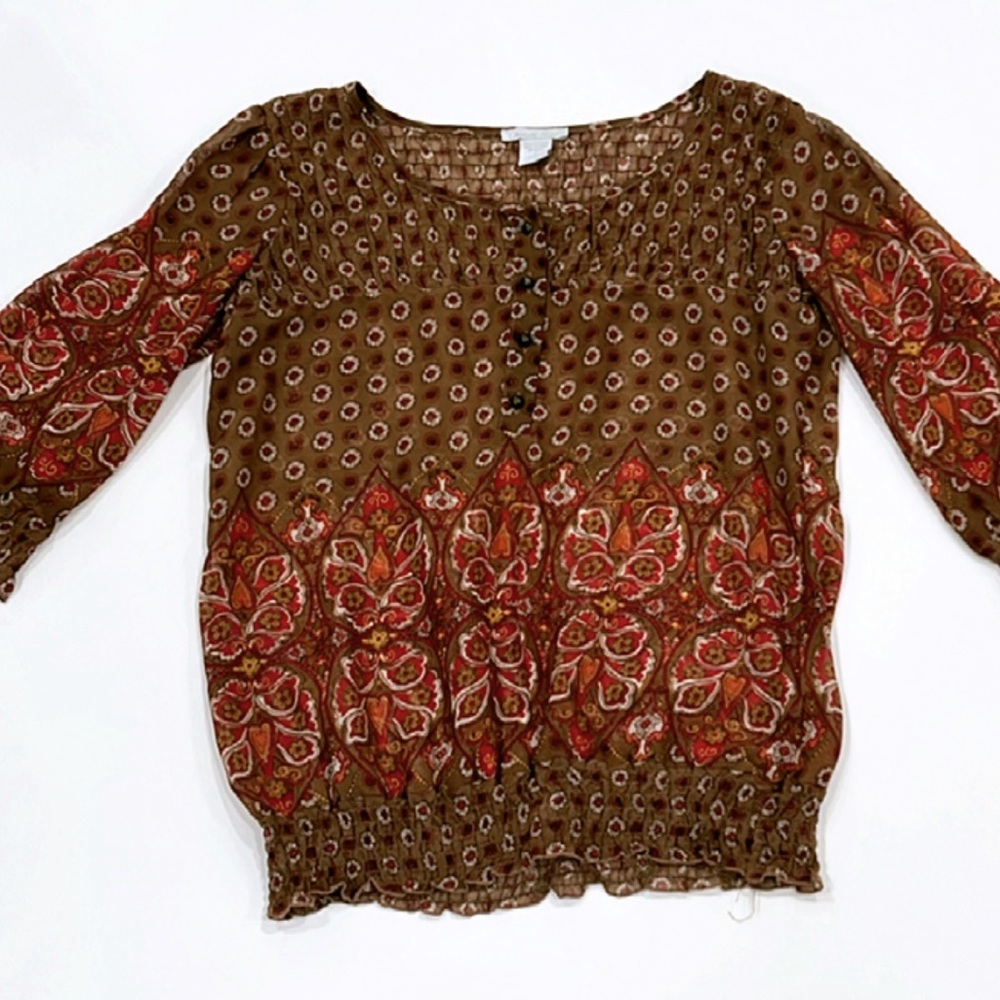Boho Chic Sheer Women’s Blouse